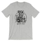 T-shirt Rock Is Dead-2. Tee premium Drummer 100 % coton NEUF
