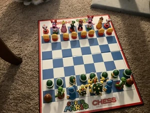 Super Mario Chess Set Collector's Edition Complete w Board & all 32 pieces - Picture 1 of 1