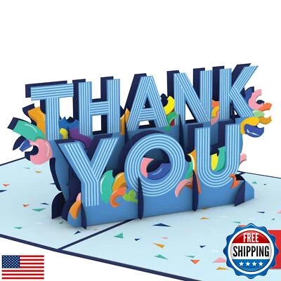 Lovepop спасибо всплывающие открытки для нее и его - 3D поздравительные открытки для мальчиков, G - Изображение 1 из 4