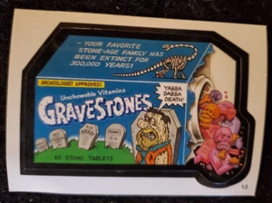 PEGATINA PAQUETES LOCOS: LÁPIDAS - Picapiedra / 2015 Topps #13 - Imagen 1 de 2