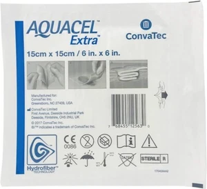 ConvaTec AQUACEL® Extra Hydrofiber Wound Dressing 6" X 6" (Box of 5) - Picture 1 of 1