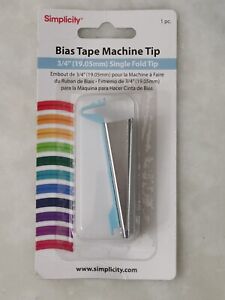 Simplicity Bias Tape Maker Machine Tip 3/4" Single Fold Bias Tip Fabric 881962