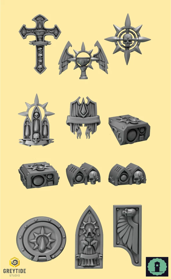 Piezas de vehículo Blood Angels - BITS MULTILISTING - Greytide Studio - Crimson Lords Foto 1 de 1