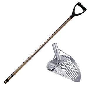 Dune Loch Ness Mini 9 x 6" Stainless Steel Metal Detector Sand Scoop w/ Handle - Picture 1 of 9