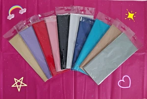 11x 1/2 hojas de papel de seda brillante en colores mixtos, envoltura de regalo, embalaje artesanal - Imagen 1 de 5