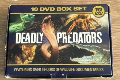 Deadly Predators Wildlife 10 DVD Box Set | Documentaries | Discs VGC - Image 1 of 4