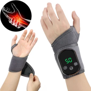 USB Electric Heated Wrist Massage Hand Joint Vibration Relaxation Pain Relief UK - Picture 1 of 18
