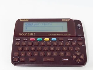 Franklin Bookman Santa Biblia Electrónica Nueva Versión Internacional NIV-440, Funciona - Imagen 1 de 11