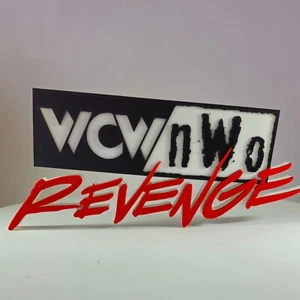 WCW | nWo Revenge 3D printed Self Standing Wrestling Shelf Display Stand - Picture 1 of 5