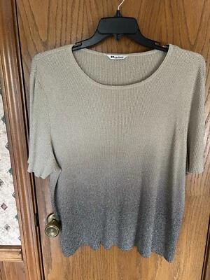 Top brillante de seda Nygard - talla 2X Foto 1 de 4