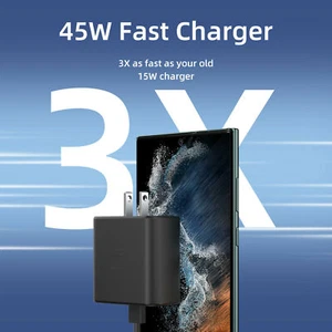 Universal 45W USB-C Super Fast Wall Charger USB Type C Charging For Samsung - Picture 1 of 14