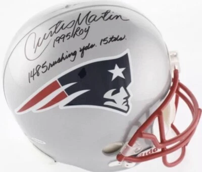 Autographed Curtis Martin FS LE #17/28 Patriots Helmet W/Inscriptions (UDA/COA) - Image 1 of 4