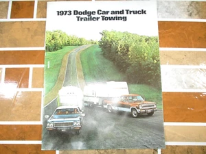 Rimorchio rimorchio auto e camion Dodge 1973 - catalogo brochure auto d'epoca - Foto 1 di 11