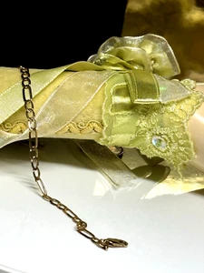 Vintage Bracelet Solid Gold 9ct Chain - Picture 1 of 10