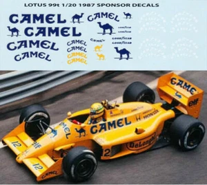 1/20 Decals per LOTUS 99T A. SENNA DECALS TB DECAL TBD9 - Picture 1 of 3