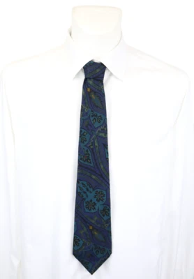 Corbata De Hombre SALVATORE FERRAGAMO 153 X 9.5 CM De Seda Bordada Con Patrón - Imagen 1 de 4