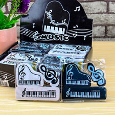 3pcs Musical Piano Note Rubber Pencil Eraser School Student Stationery For K`bs