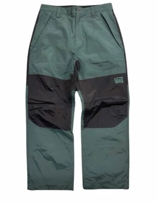 Brand New Mens 2025 Vans MTE Hellbound Snow Pants Black/ Green Gables Size M - Image 1 of 4
