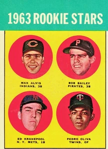 1963 Topps Baseball - Alvis/Bailey/Kranepool/Oliva #228 [ROOKIE] Clean! - Picture 1 of 2