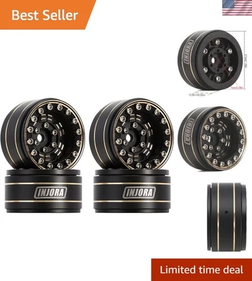 Sturdy 1.0 Inch Brass Beadlock Wheels with Negative Offset for Crawler Upgrades - Image 1 of 4