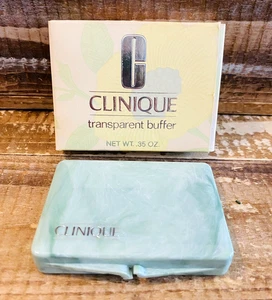 New NOS Vintage Clinique Full Size Transparent Buffer Sun Beige Pressed Powder - Picture 1 of 11