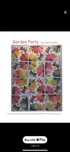 Fiberworks INC Gartenparty Quilt-Set von Laura Heine 66 Zoll x 86  - Bild 1 von 24