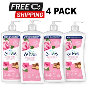 St. Ives Lozione Corpo Donna, Olio di Rosa e Argan Levigante per Pelle Secca (4 CONFEZIONI) - Foto 1 di 7