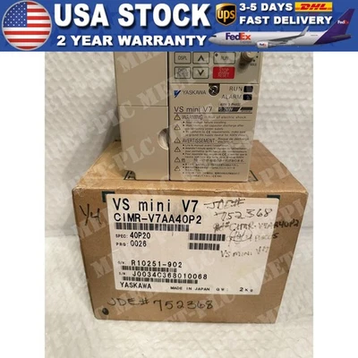 US FREE TAX  YASKAWA INVERTER DRIVE CIMR-V7AA40P2 VS MINI V7 40 V VOLTS 3 - Image 1 of 4