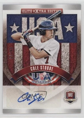2015 Panini Elite Extra Edition USA Baseball 18U Signatures /49 Cole Stobbe Auto - Image 1 of 2