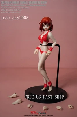 TBLeague T02A 女式大号乳房淡色身体带动漫头 1/12 人像美国发货 — 第 1/4 张图片