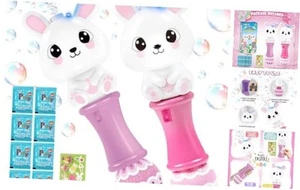 2 Pack Bubble Wands for Kids, 11.2 inch Automatic Bubble Blower with Light for - Picture 1 of 8