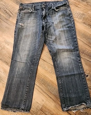 Ralph Lauren Denim & Supply Jeans Mens 38x30 Blue Straight Slouch 5 Pocket Flag - Image 1 of 4