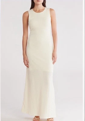 NWT $298 Rag & Bone Carine Crochet Maxi Dress in Cream Size XS - Image 1 of 4