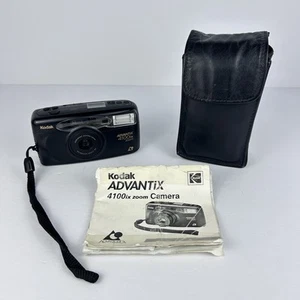 Kodak Advantix 4100ix Zoom APS Film Camera w/ Case & Manual - Tested - Vtg 90s - Picture 1 of 11