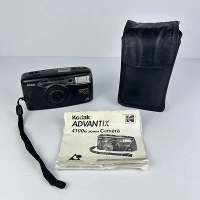 Kodak Advantix 4100ix Zoom APS Film Camera w/ Case & Manual - Tested - Vtg 90s - Image 1 of 4