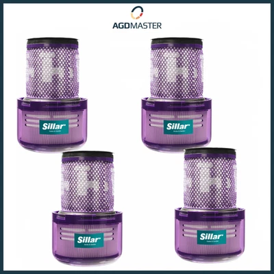 SILLAR 4x Waschbar Filter Ersatz für Dyson V12 Detect Slim Absolute Total Clean