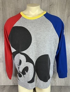 Disney Mickey Mouse Long Sleeve Shirt 2021 Embroidered Adult Size 1X - Picture 1 of 19