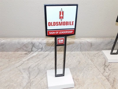  Advertising General Motors Oldsmobile Car Dealership Desk Top Sign, Repro Nice! - Image 1 of 4