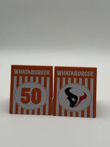 Tenda da Tavolo 2 per 1 Houston Texans Edizione Limitata Whataburger LEGGI DESCRIZIONE - Foto 1 di 2