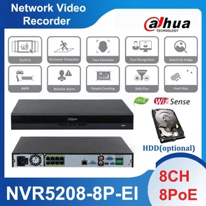 Grabadora de video en red Dahua NVR5208-8P-EI 8 CANALES PoE NVR WizSense AI 32 MP SMD+ lote - Imagen 1 de 12