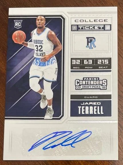 JARED TERRELL - 2018-19 Panini Contenders Draft Picks - Card 99 - Auto - Rookie - Image 1 of 1