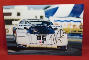 PHOTO cm 13x19 signed by Thierry Boutsen PORSCHE 962 GTP #86 24H DAYTONA 1985 - Foto 1 di 2