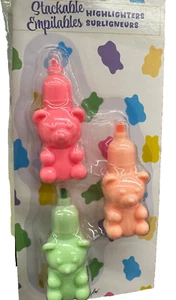 Gummy Bear Stackable Highlighters- set of 3 - Picture 1 of 1
