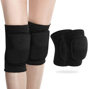 Volleyball Knee Pads Thick Sponge Youth Men Women Various Sports S Black - Picture 1 of 7