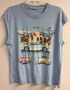 Vintage ""Chevrolet Corvette"" 1991 ärmelloses T-Shirt siehe Fotos Maße - Bild 1 von 4