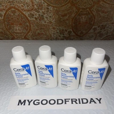 CeraVe Loción Hidratante Diaria Viaje Mini Tamaño Botellas 1 fl oz Cada Lote de 4 Foto 1 de 3