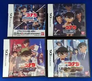 Lot 4 Detective Conan Missing & trainer & Rondo & Prelude set Nintendo DS Tested - Picture 1 of 9