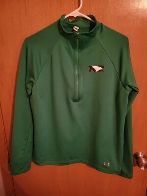 North Dakota Fighting Hawks Under Armour Women's Long Sleeve Shirt Green Size L - Image 1 of 4