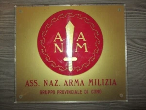 Targa Associazione Nazionale  Arma Milizia Sezione di Como materiale plastico - Picture 1 of 2