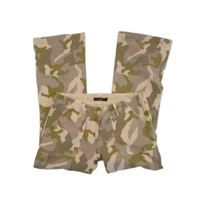 Sanctuary Womens Camoflauge Straight Leg Pants Size Small Green Large Pockets - Picture 1 of 3